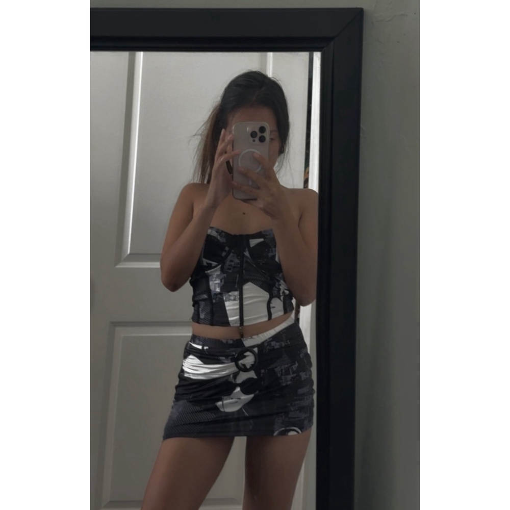Mini skirt and top